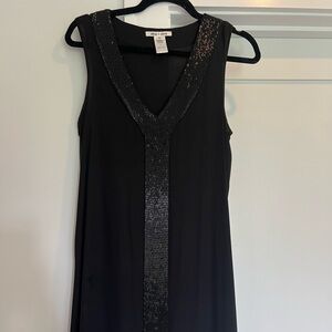 Alice and Olivia Black Silk Dress
